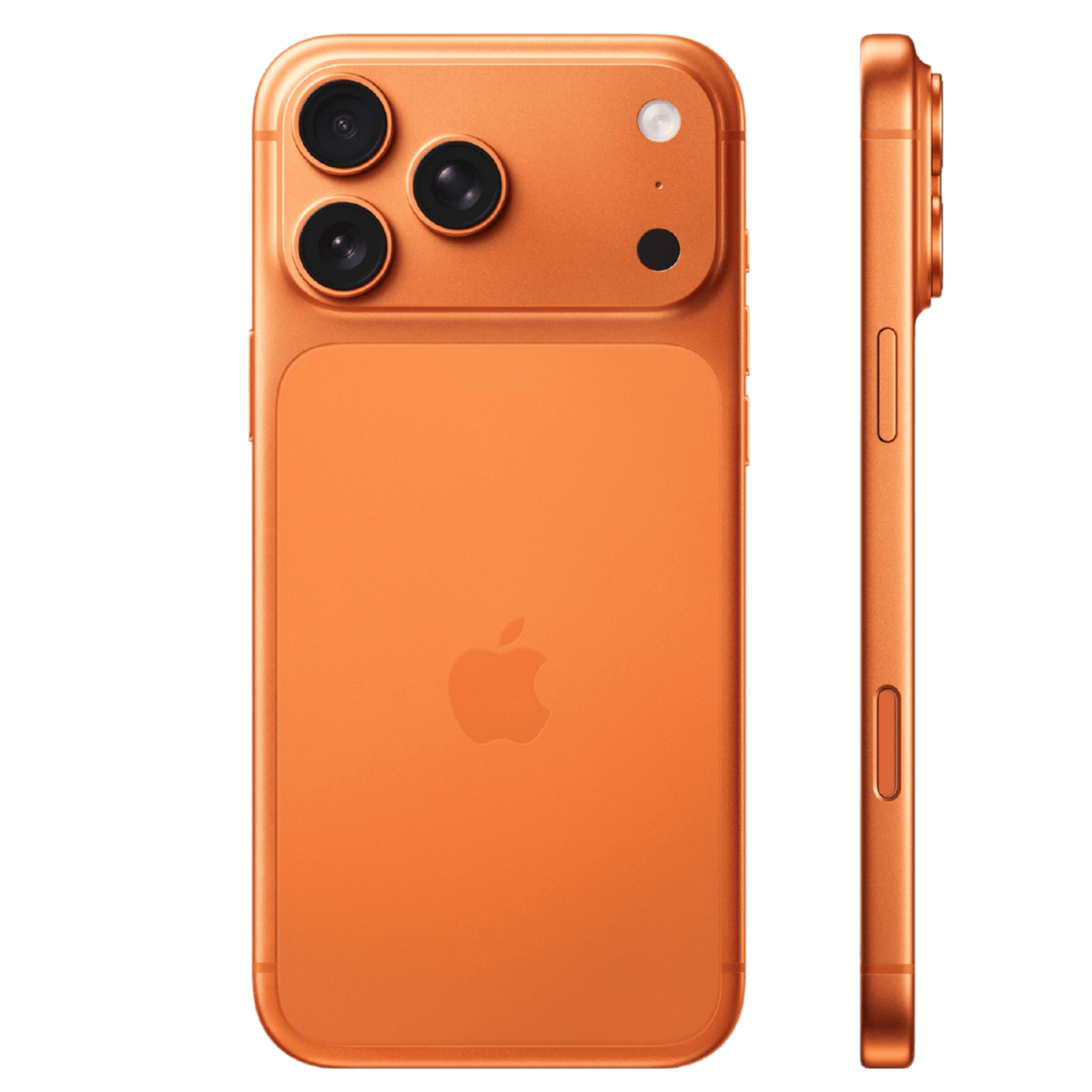 Apple iPhone 17 Pro Max in Cosmic Orange, 256GB, sleek electronics with a vibrant orange finish and modern design.
