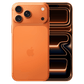 Apple iPhone 17 Pro Max in Cosmic Orange, showcasing its sleek design and vibrant color, with a 256GB storage capacity.
