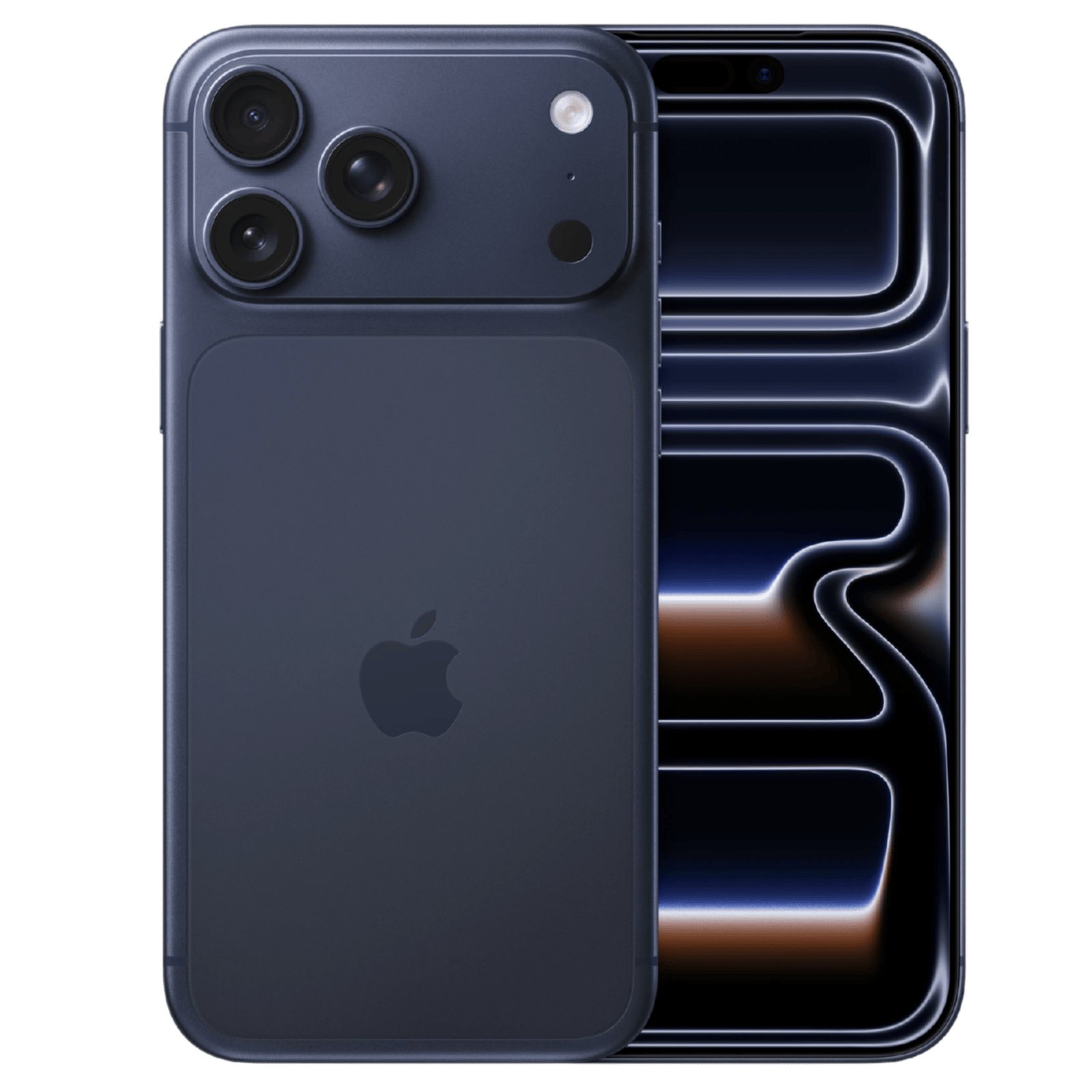 Apple iPhone 17 Pro Max in Deep Blue with 256GB storage, showing the sleek front display and modern design.