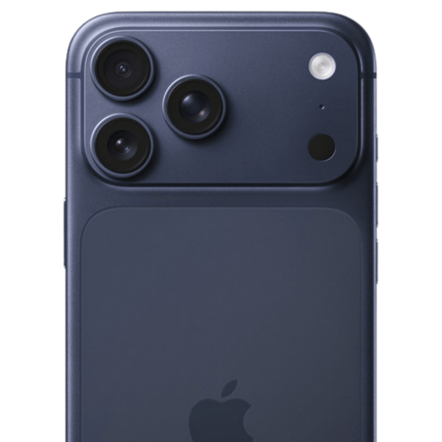 Apple iPhone 17 Pro Max in Deep Blue with 256GB storage, showcasing sleek design and large screen display.
