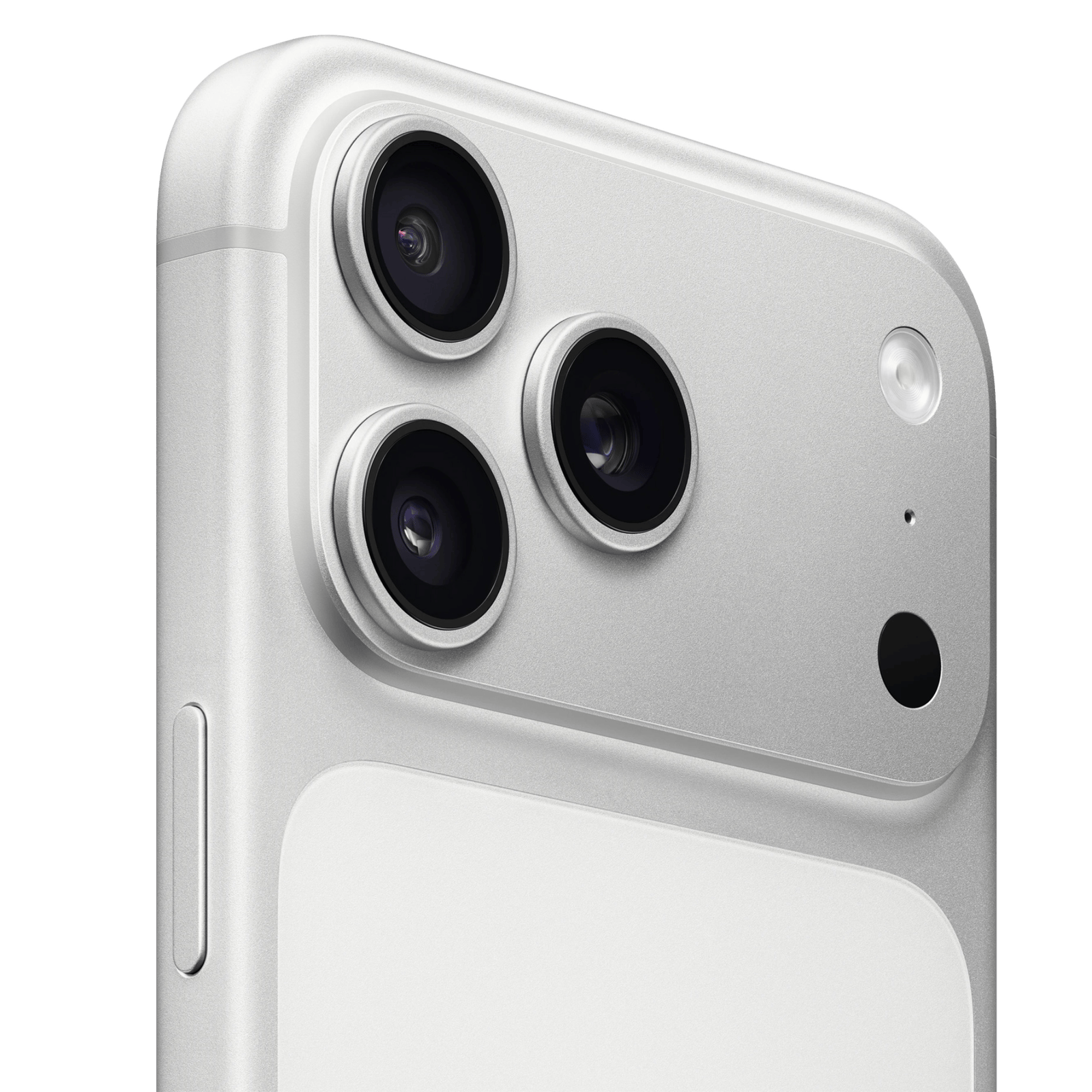 Apple iPhone 17 Pro Max Silver smartphone displaying its front screen and sleek design, with a 256GB storage label.