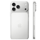 Silver Apple iPhone 17 Pro Max smartphone with 256GB storage, sleek design, and modern features.