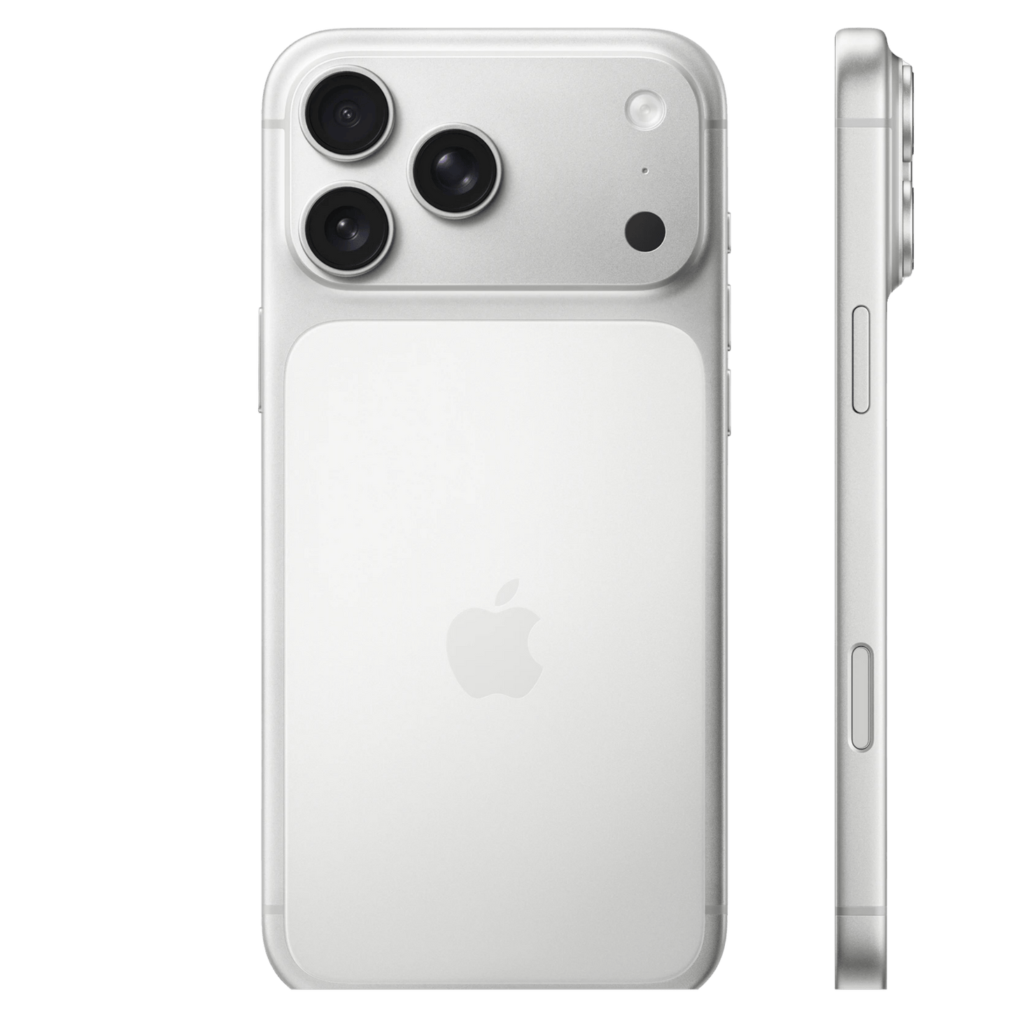 Silver Apple iPhone 17 Pro Max smartphone with 256GB storage, sleek design, and modern features.