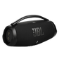 Black JBL Boombox 3 portable speaker with rugged design and large handle, ideal for outdoor music playback.