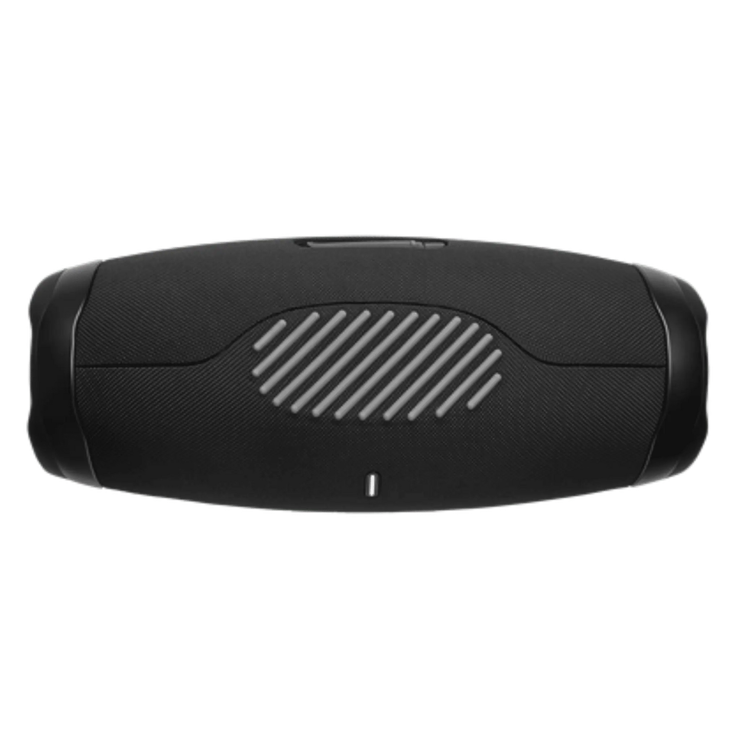 JBL Boombox 3 waterproof wireless Bluetooth speaker in black, open box, showing its rugged design and control buttons