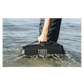 JBL Boombox 3 wireless waterproof Bluetooth speaker in black, open box, showing its rugged design and control buttons.