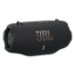 Black JBL Boombox 4 portable Bluetooth speaker, showcasing its rugged design and control buttons on the top.