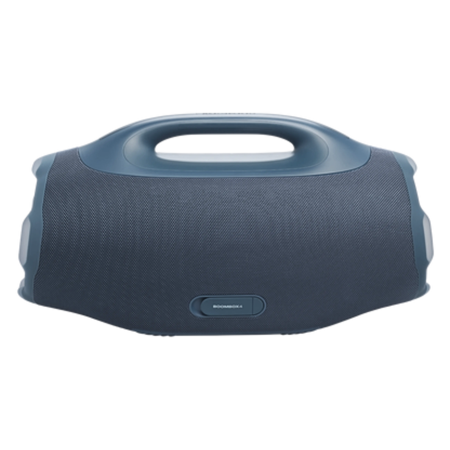 JBL Boombox 4 portable Bluetooth speaker in blue, new, with rugged design and large speaker grille visible.