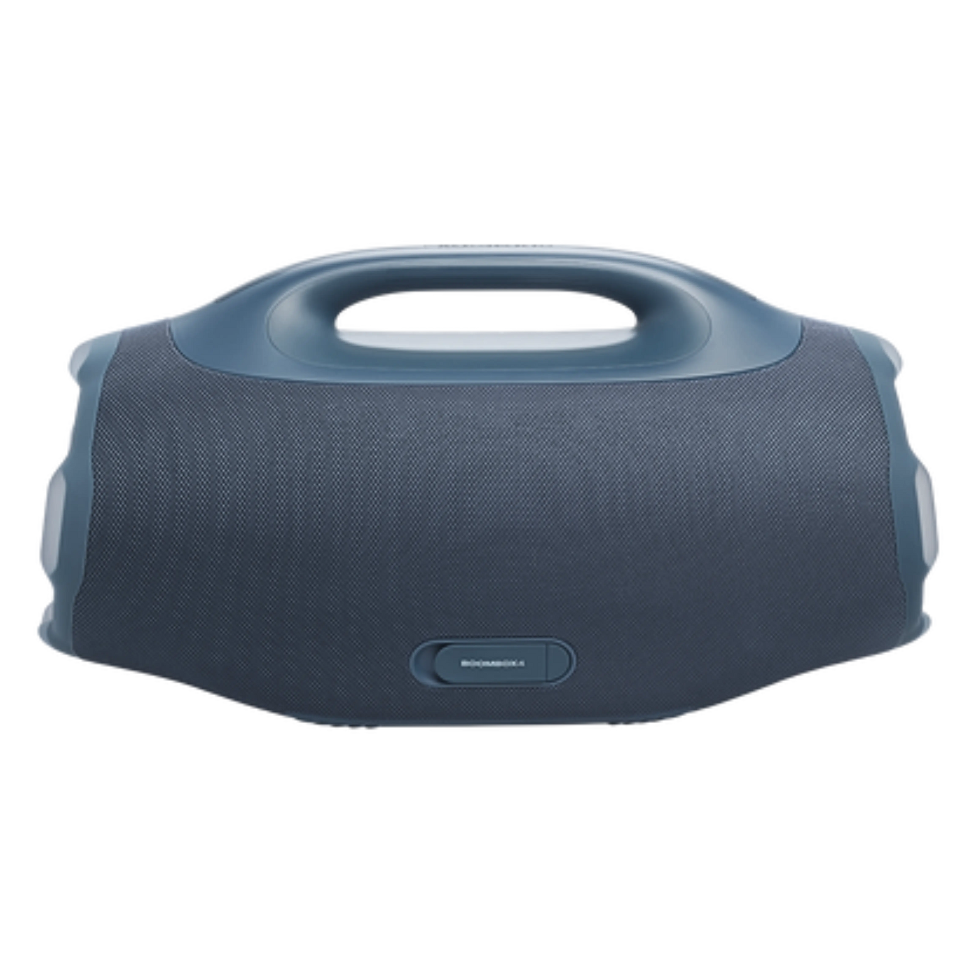 JBL Boombox 4 portable Bluetooth speaker in blue, new, with rugged design and large speaker grille visible.