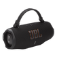 Black JBL Charge 6 portable Bluetooth speaker with open box condition, compact design, and durable build for outdoor use.