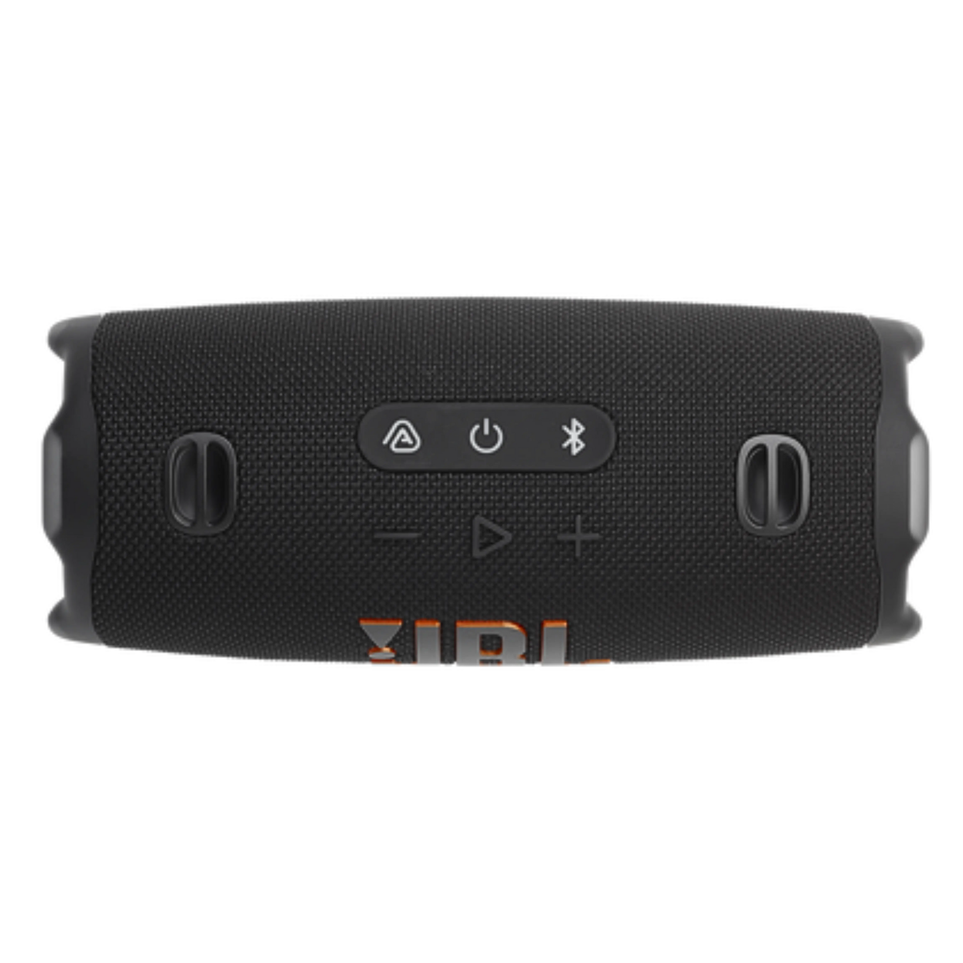 Open-box JBL Charge 6 portable Bluetooth speaker in black with rugged design and built-in power bank feature.