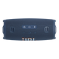 JBL Charge 6 Bluetooth portable speaker in blue, open-box condition, with rugged design and control buttons visible.