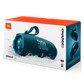 Blue JBL Charge 6 portable Bluetooth speaker, open box, with rugged design and LED indicator lights.