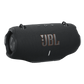 Black JBL Xtreme 4 portable Bluetooth speaker on a plain background, showcasing its rugged design and compact size.