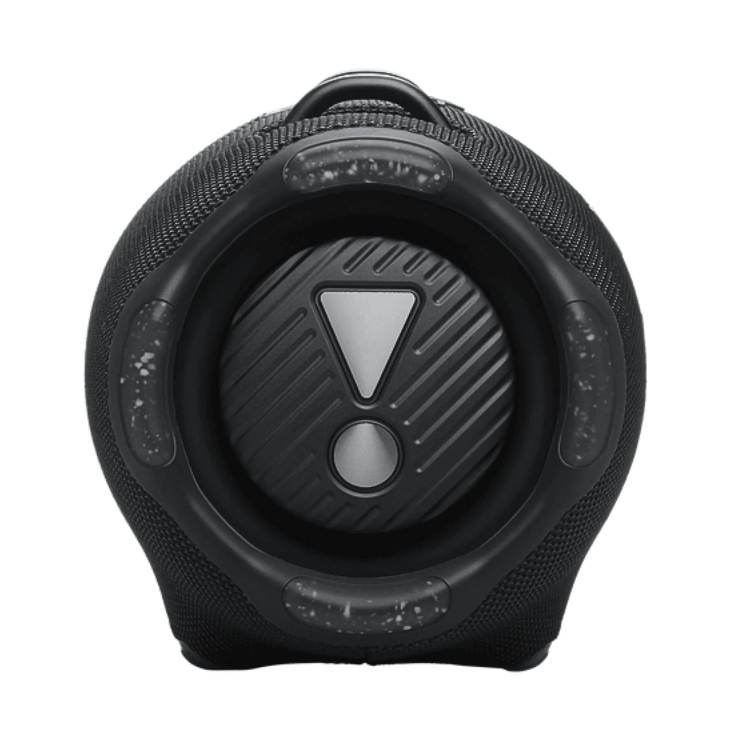 JBL Xtreme 4 portable Bluetooth speaker in black, open-box condition, showcasing its rugged design and control buttons.