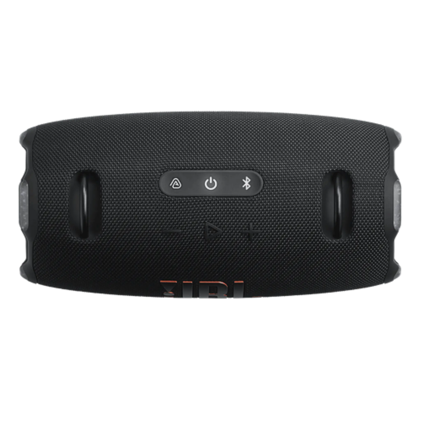 Black JBL Xtreme 4 portable Bluetooth speaker for outdoor use, open-box condition, showcasing its rugged design and control buttons.