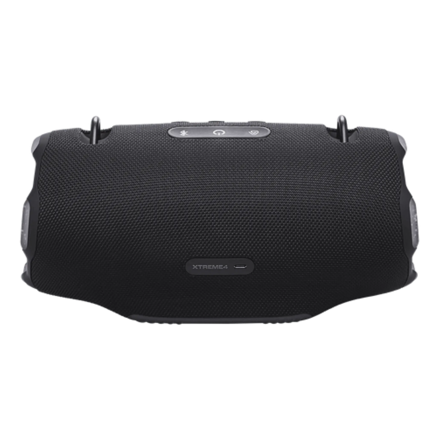 Black JBL Xtreme 4 portable Bluetooth speaker, open-box condition, with rugged design and built-in handle for outdoor use.