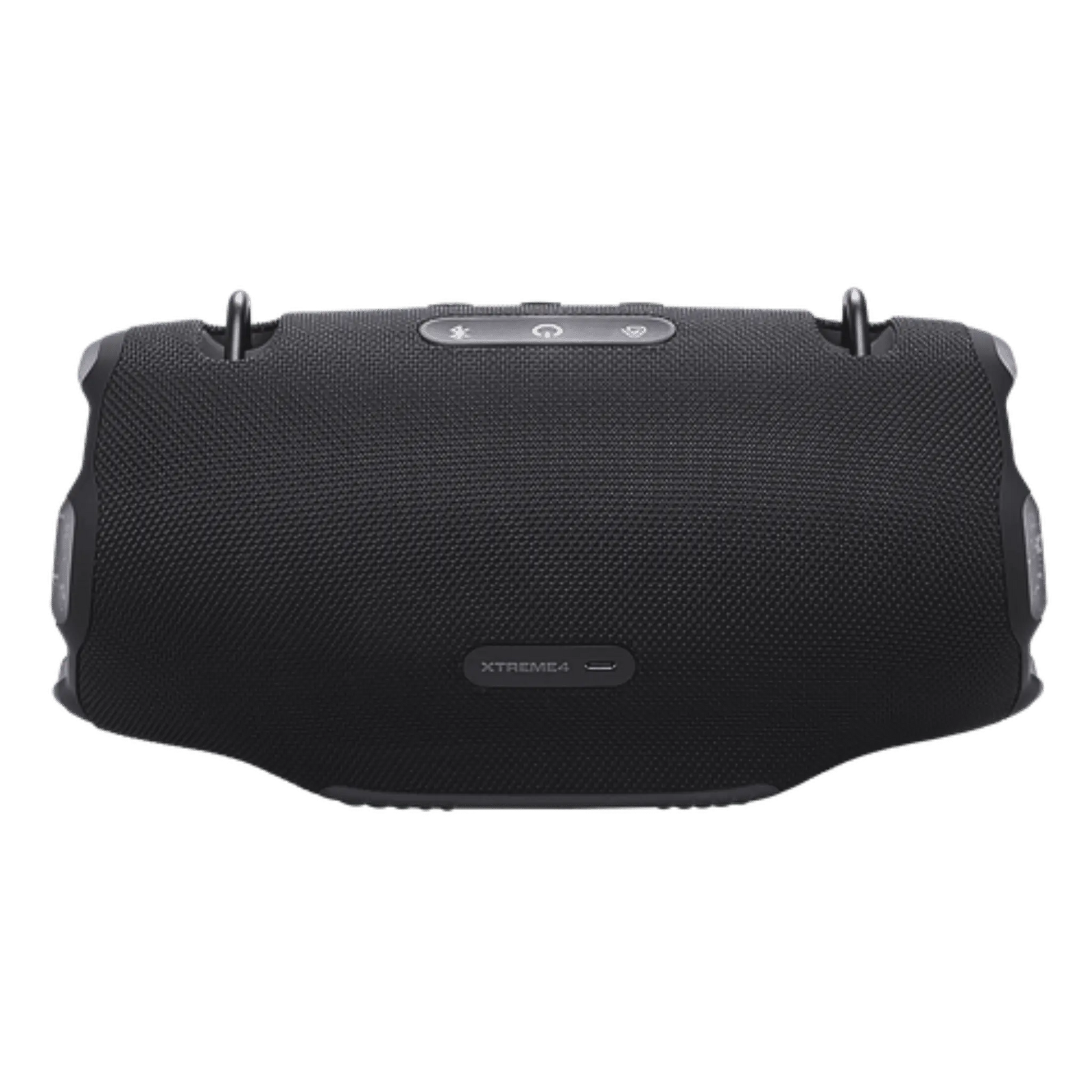 Black JBL Xtreme 4 portable Bluetooth speaker, open-box condition, with rugged design and built-in handle for outdoor use.