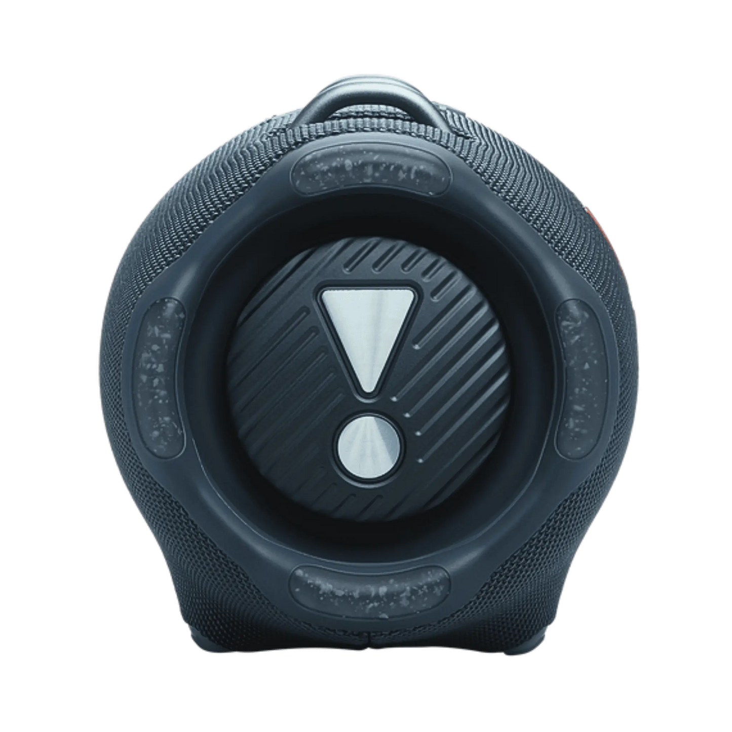 Blue JBL Xtreme 4 portable Bluetooth speaker, open box condition, featuring rugged design and built-in handle for outdoor use.