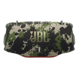 JBL Xtreme 4 portable Bluetooth speaker in camo design, open-box electronics product with rugged waterproof exterior.