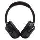 JBL Tour One M2 over-ear headphones with black cushioned ear cups and headband, showing the sleek design and branding.