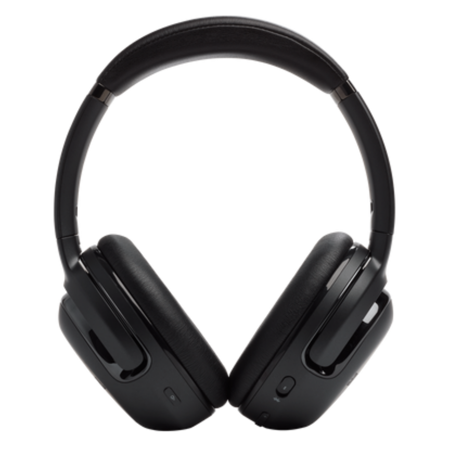 JBL Tour One M2 over-ear headphones with black cushioned ear cups and headband, showing the sleek design and branding.