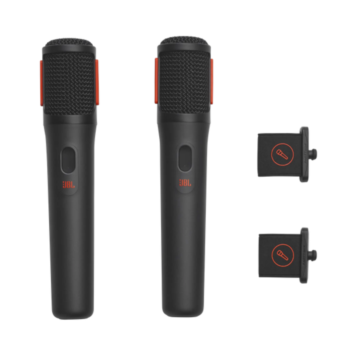 Open box JBL Encore 2 splashproof Bluetooth party speaker with two microphones, featuring portable wireless design and vibrant controls.