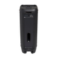 Open box JBL PartyBox 1000 Bluetooth wireless speaker showing large speaker grille, control panel, and colorful lighting features.