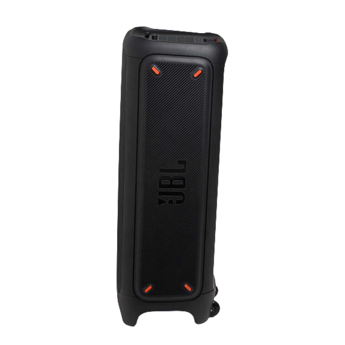 Open box JBL PartyBox 1000 Bluetooth wireless party speaker with large speaker grille and control panel, designed for powerful sound.