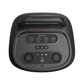 Open box JBL PartyBox 520 splashproof Bluetooth wireless party speaker in black, showing its large speaker grille and control panel.
