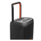 Open box JBL PartyBox 520 splashproof Bluetooth wireless party speaker in black, showing its rugged design and control panel.