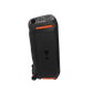 Open box JBL PartyBox 710 party speaker with built-in lights and splashproof design, showcasing its robust and vibrant appearance.