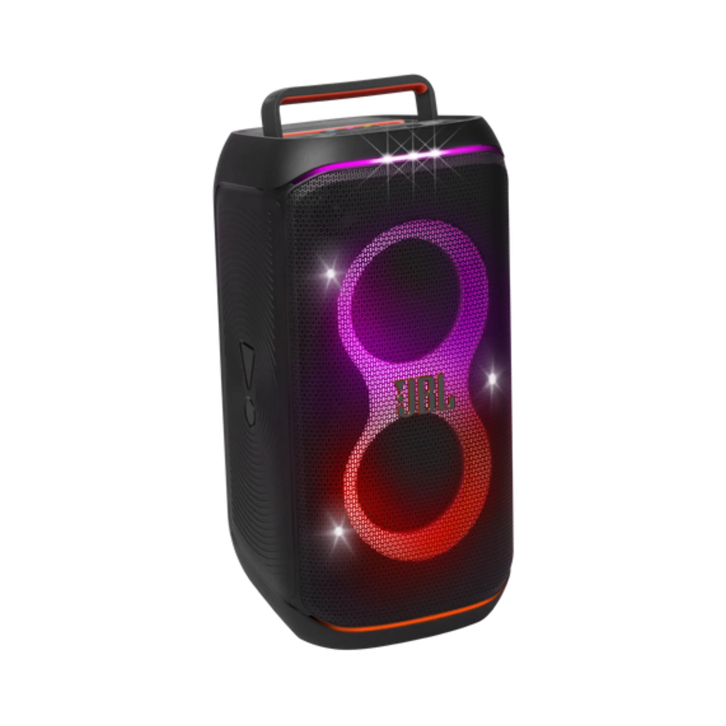 Open box JBL PartyBox Club 120 splashproof Bluetooth wireless speaker in black, showing the portable party speaker with controls.