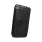 Open box JBL PartyBox Club 120 splashproof Bluetooth wireless speaker in black, showcasing its rugged design and control panel.