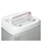 Open box JBL PartyBox Club 120 splashproof wireless Bluetooth speaker in white with controls and speaker grille visible.