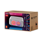 Open box JBL PartyBox Club 120 splashproof Bluetooth wireless speaker in white, showcasing its portable design and control panel.