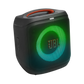 Open box JBL PartyBox Encore Essential 2 party speaker with colorful LED lights and portable design for outdoor events