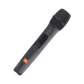 Open box JBL PartyBox On-The-Go Essential splashproof Bluetooth wireless speaker in black, showing its portable design and control panel.