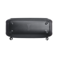 Open box JBL PartyBox On-The-Go Essential splashproof Bluetooth wireless speaker in black, showcasing its portable design and control buttons.