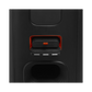 Open box JBL PartyBox Stage 320 portable party speaker in black, showing its large size and control panel on top.