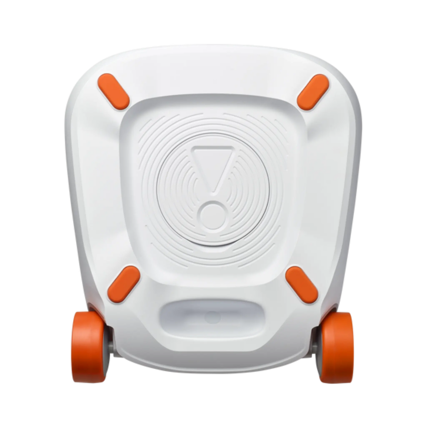 Open box JBL PartyBox Stage 320 portable white party speaker showing large speaker grille, control panel, and carrying handle.