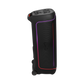 Open box JBL PartyBox Ultimate black Bluetooth wireless party speaker with large speaker grille and control panel in a sleek design.