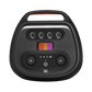 Open box JBL PartyBox Ultimate Bluetooth wireless party speaker in black with large control panel and built-in handles.