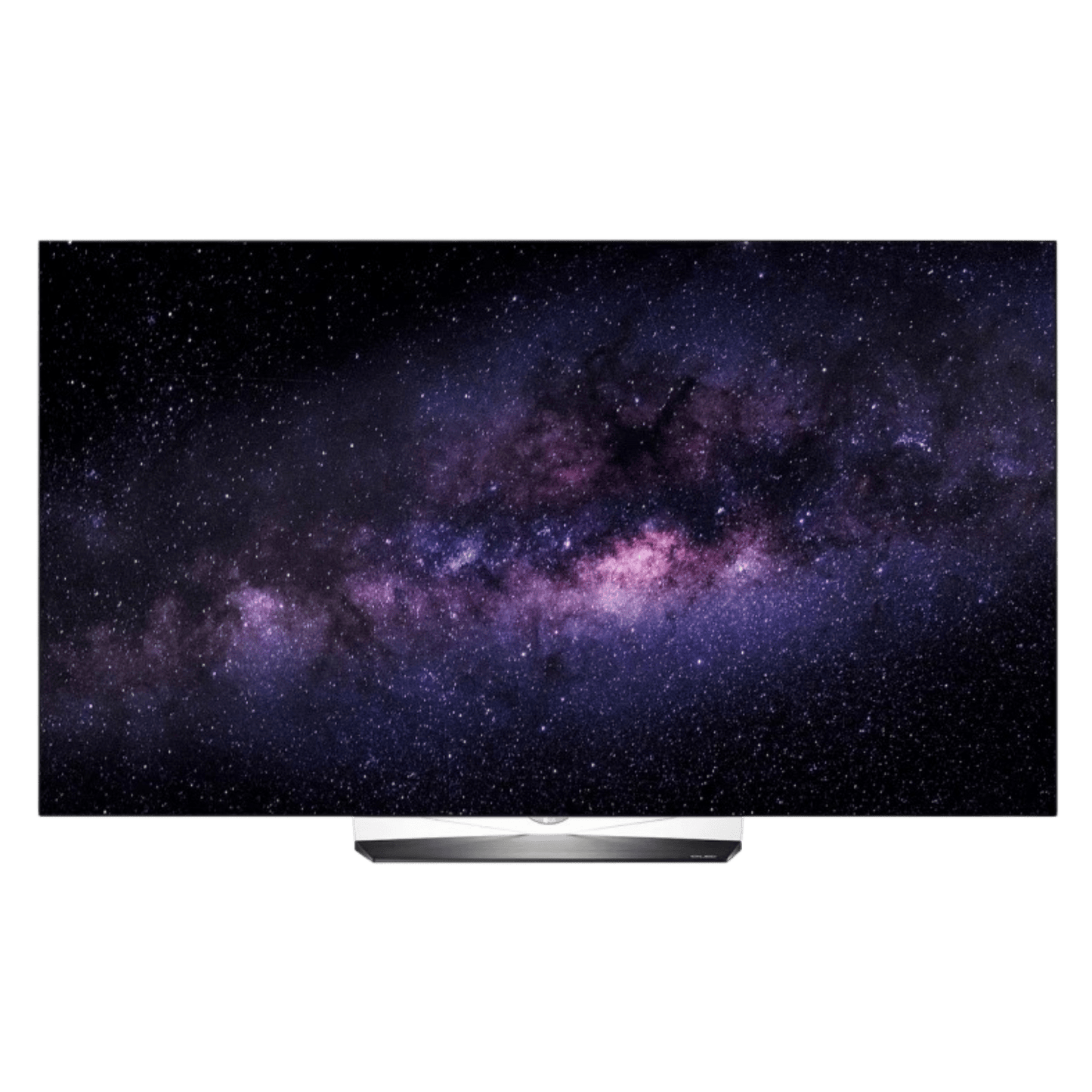 LG 55-inch OLED B6 4K Smart TV displaying vibrant colors and sleek design, showcasing the OLED55B6GUA model.