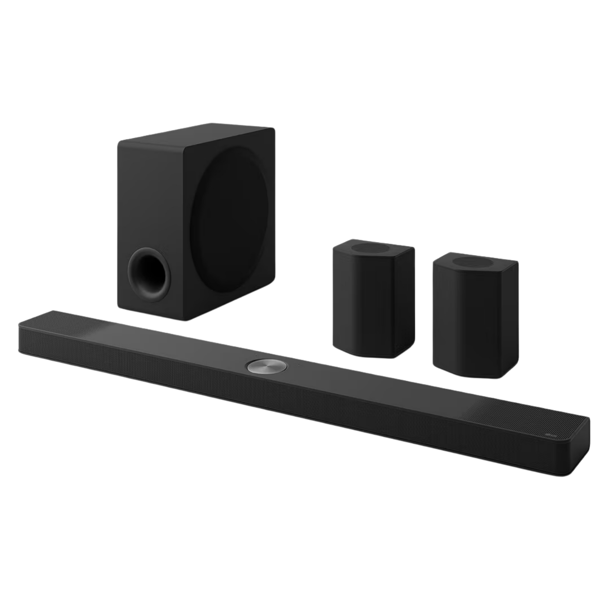 LG S95TR 9.1.5ch Dolby Atmos home theater soundbar with sleek design and multiple speaker drivers for immersive audio.