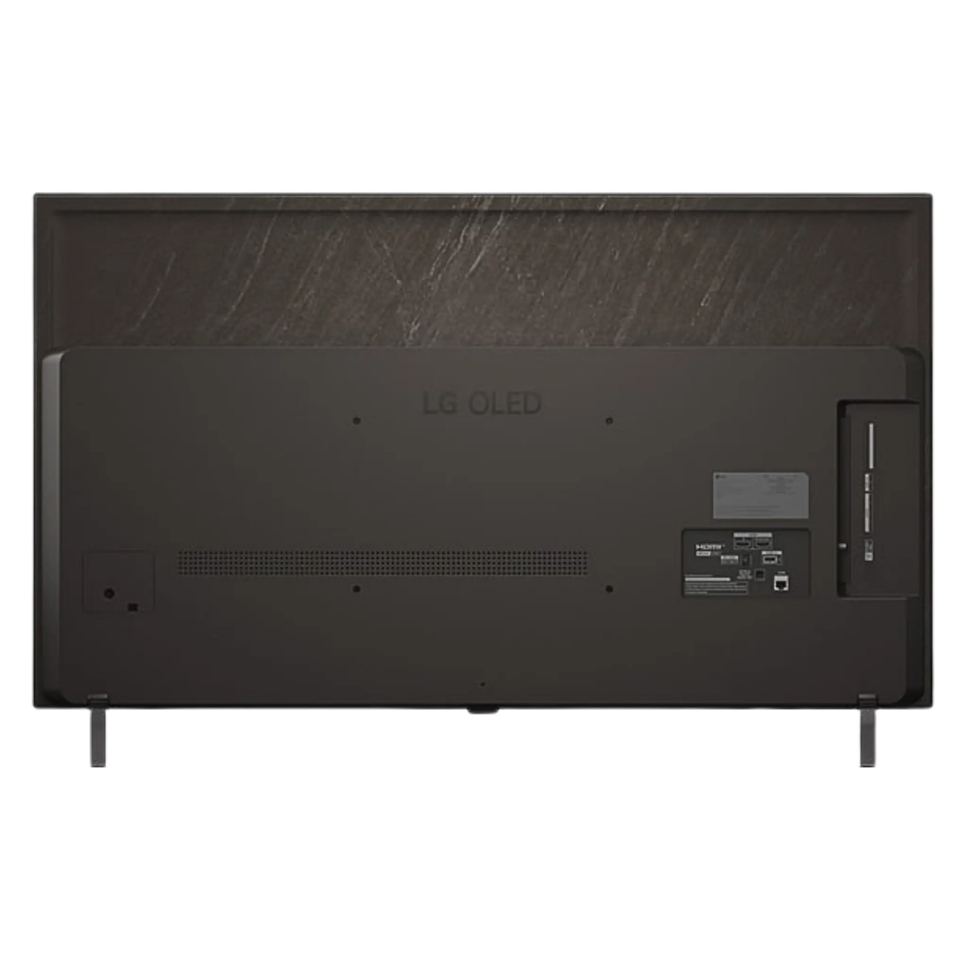Open box LG 48-inch B5 4K UHD HDR OLED Smart TV with sleek screen and minimalist design, showcasing a modern electronics display.