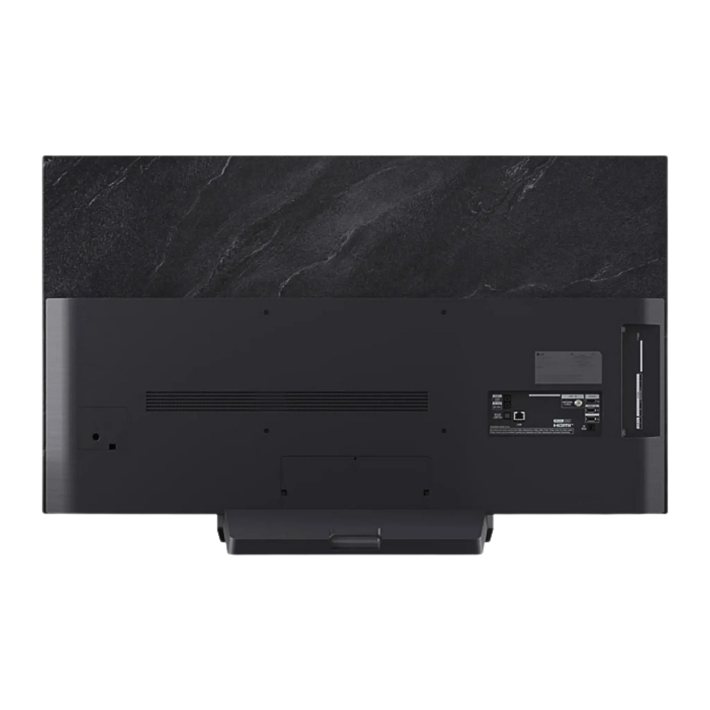 Open box LG 48-inch C5 4K UHD HDR OLED Smart TV with sleek screen and slim design, showcasing vivid display and modern electronics.