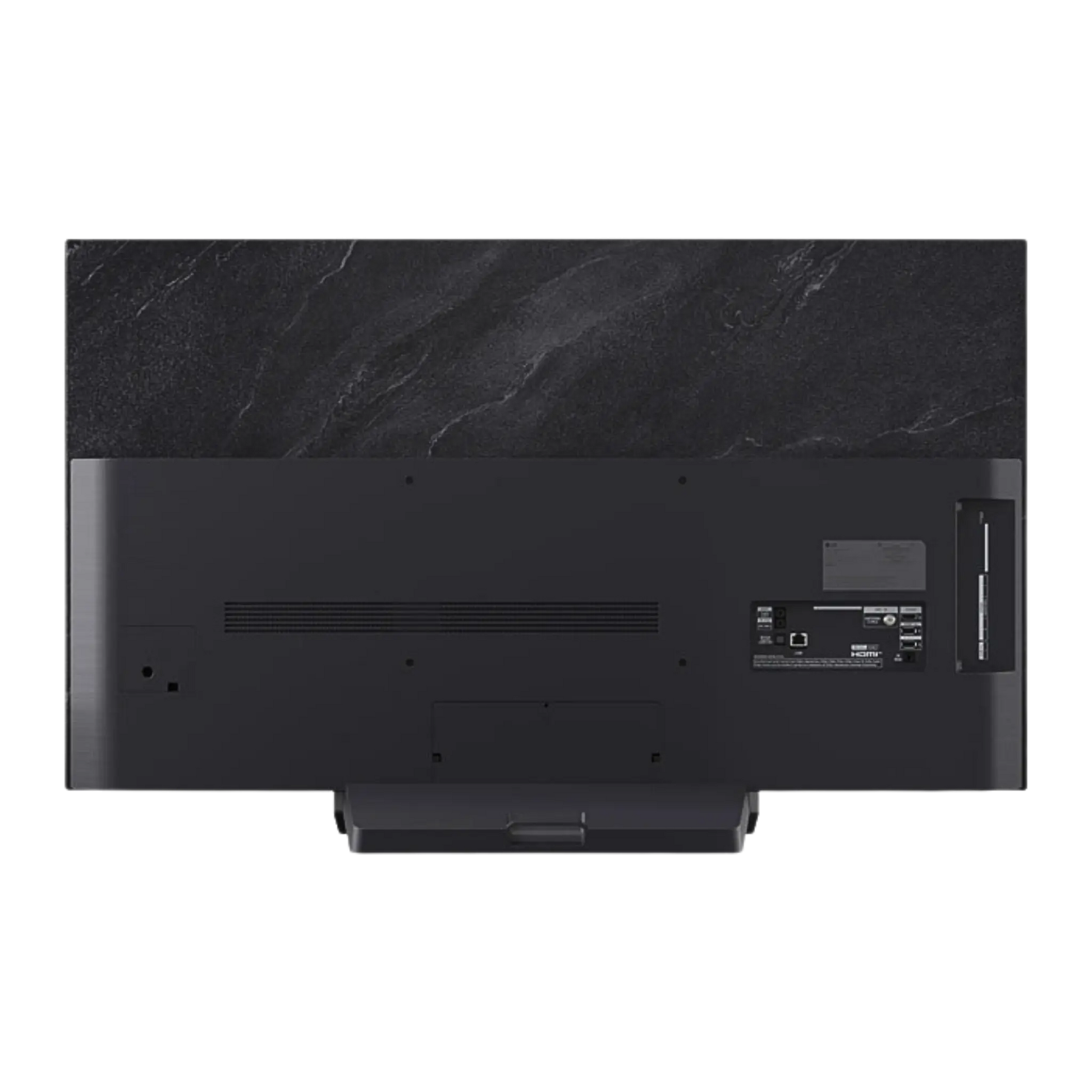 Open box LG 48-inch C5 4K UHD HDR OLED Smart TV with sleek screen and slim design, showcasing vivid display and modern electronics.