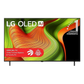 Open box LG 55-inch B5 4K UHD HDR OLED Smart TV displaying vibrant images, sleek design, and slim profile.