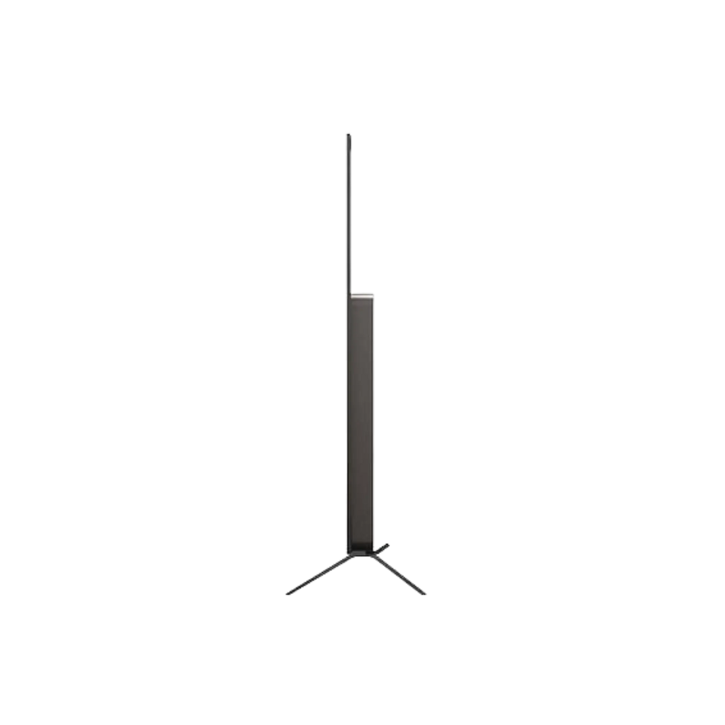 Open box LG 55-inch B5 4K UHD HDR OLED Smart TV displaying vibrant images on screen, sleek black design, and thin bezels.